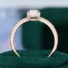 Oval Opal Engagement Ring Half Eternity Pave Band (6)