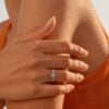 Leafwave Oval Cut Moss Agate Nature Inspired Engagement Ring (2)