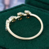 Nature Inspired Opal Wedding Band Laurel Wreath Stackable Ring (5)