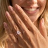 Pear Cut Moissanite Infinity Engagement Ring (1)