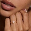 12 Carat Oval Cut Moissanite Bridal Set Dainty Engagement Ring Set (3)