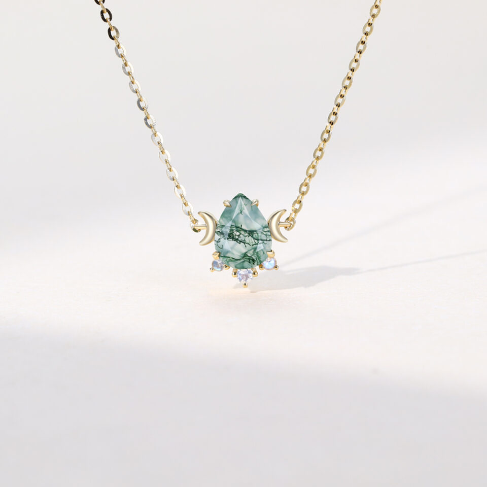 pear-cut-moss-agate-crescent-necklace-with-moonstone-accent