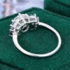 1.5CT Round Cut Moissanite Engagement Ring with Trillion Alexandrite Aceents (3)