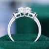 1.5CT Round Cut Moissanite Engagement Ring with Trillion Alexandrite Aceents (5)