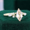 1CT Marquise Cut Morganite Art Deco Engagement Ring (2)