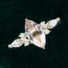 1ct marquise cut morganite art deco engagement ring