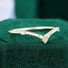 Opal & Diamond Pointed Curve Wedding Band Staking Ring For Women (2)