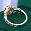 Emerald Cut Amethyst Infinity Engagement Ring (4)