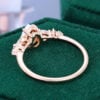 Pear Opal Trio Side Stones Engagement Ring Dainty Promise Ring (3)