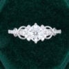 Cushion Cut Moissanite Rings