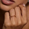 Leaf Inspired Moissanite Promise Ring Unique Milestone Gift For Women (3)