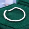 Round Cut Moissanite Curved Wedding Band Pavé Matching Ring (13)