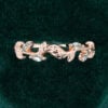 Wavy Marquise Lab Sapphire Leaf Ring Half Eternity Band (5)