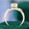 2CT Oval Cut Moissanite Promise Ring Garden Themed Engagement Ring(1)