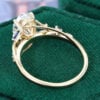 Oval Cut Lab Diamond Engagement Ring Twisted Vine Promise Ring (1)