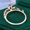 Pear Cut Amethyst Botanical Promise Ring Split Prong Engagement Ring(5)