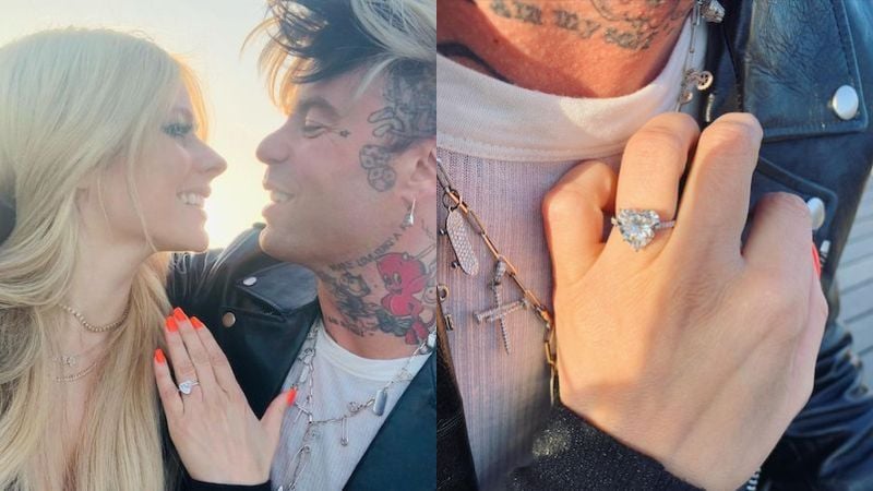 Avril Lavigne engagement ring