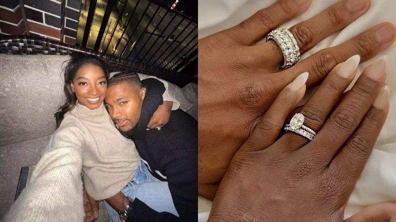 Simone Biles engagement ring