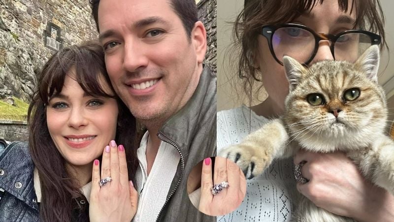 Zooey Deschanel engagement ring
