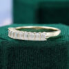 Emerald Cut Moissanite Wedding Band Stacking Anniversary Ring (3)