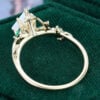 Kite Cut Lab Opal Engagement Ring With Emerald Accents (9)