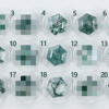 Moss Agate 6mm Hexagon