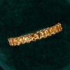 Oval Cut Citrine Wedding Band Half Eternity Stacking Ring (1)