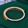 Oval Cut Citrine Wedding Band Half Eternity Stacking Ring (6)