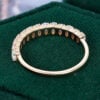 Oval Cut Natural Opal Wedding Band Half Eternity Stacking Ring (2)