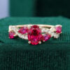 Oval Cut Ruby Engagement Ring With Unique Twisted Shank (1)