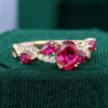 Oval Cut Ruby Engagement Ring With Unique Twisted Shank (7)