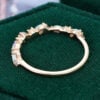 Patchwork Natural Opal And Diamond Wedding Band Half Eternity Stacking Ring (1)
