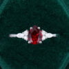 Pear Cut Garnet Engagement Ring For Women (2)