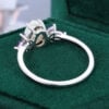 Pear Cut Natural Opal Engagement Ring With Marquise Amethyst Accents (5)