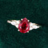 Pear Cut Ruby Engagement Ring With Moissanite Accents (4)