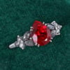 Pear Cut Ruby Engagement Ring With S&P Diamond Blossom (3)