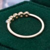 Round Cut Natural Opal Wedding Band Milgrain Design Stacking Anniversary Ring (1)