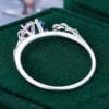 Topaz & Amethyst Two Stone Engagement Ring Nature Inspired Toi et Moi Ring(8)