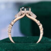 Floral Inspired Oval Cut Moss Agate Engagement Ring With Tulip Accents (2)