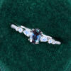 Alexandrite & Moonstone Promise Ring