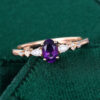 Oval Cut Amethyst Dainty Engagement Ring Unique Promise Ring (3)