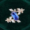 TwigLine Long Hexagon Cut Sapphire Engagement Ring With Unique Bypass Shank (11)