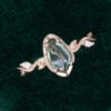 Unik Form - Organic Shaped Green Sapphire Leafwave Ring (6)