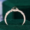 Unik Form - Organic Shaped Green Sapphire Leafwave Ring (7)
