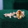 Unik Form - Organic Shaped Yellow Sapphire Ring with Unique Split Shank (2)