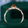 Unik Form - Organic Shaped Yellow Sapphire Ring with Unique Split Shank (4)