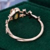 Unik Form - Organic Shaped Yellow Sapphire Ring with Unique Split Shank (6)