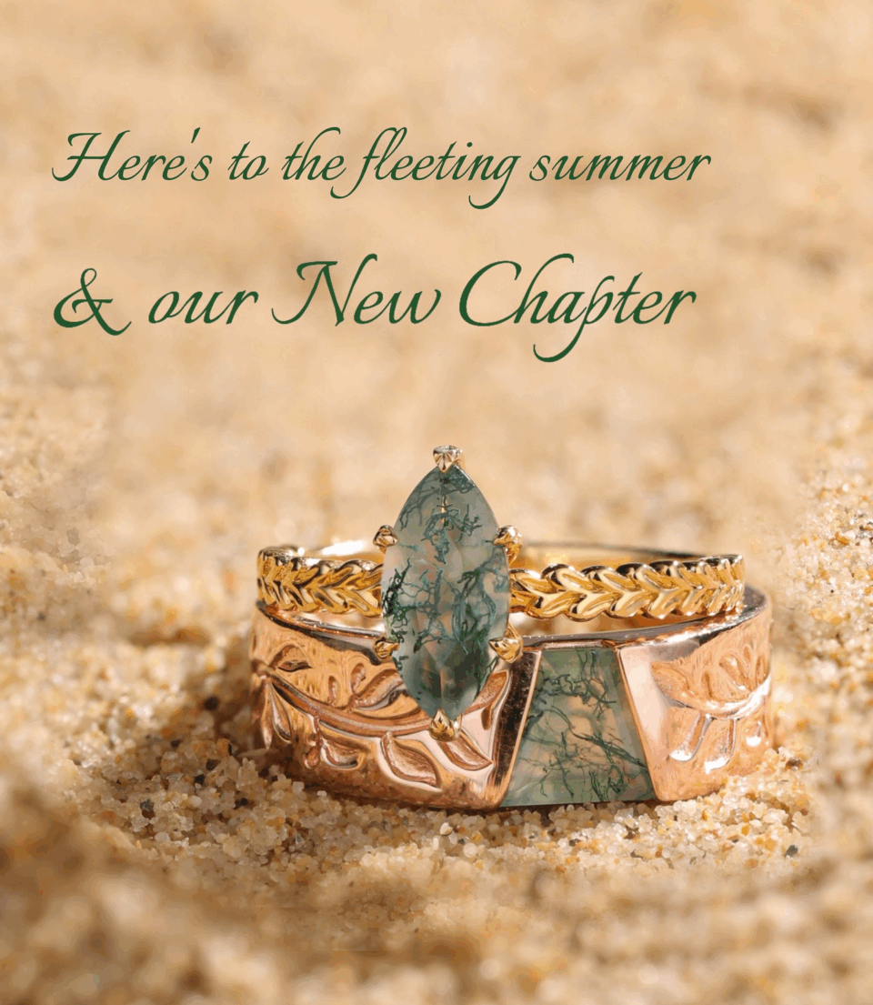 Moss Agate Engagement Ring Buying Guide: Cuts, Settings & Styles Explained