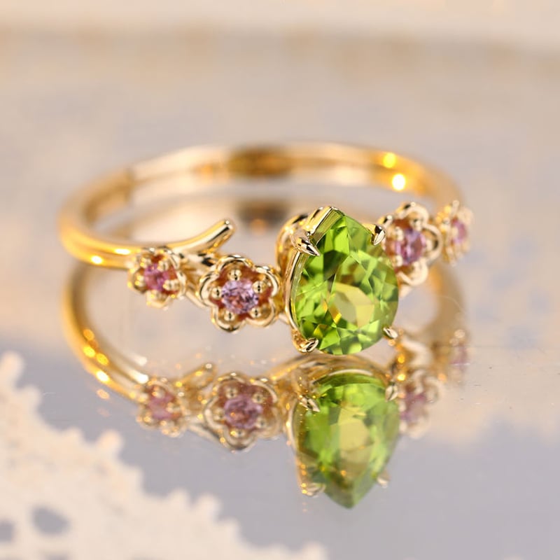 nature inspired engagement ring