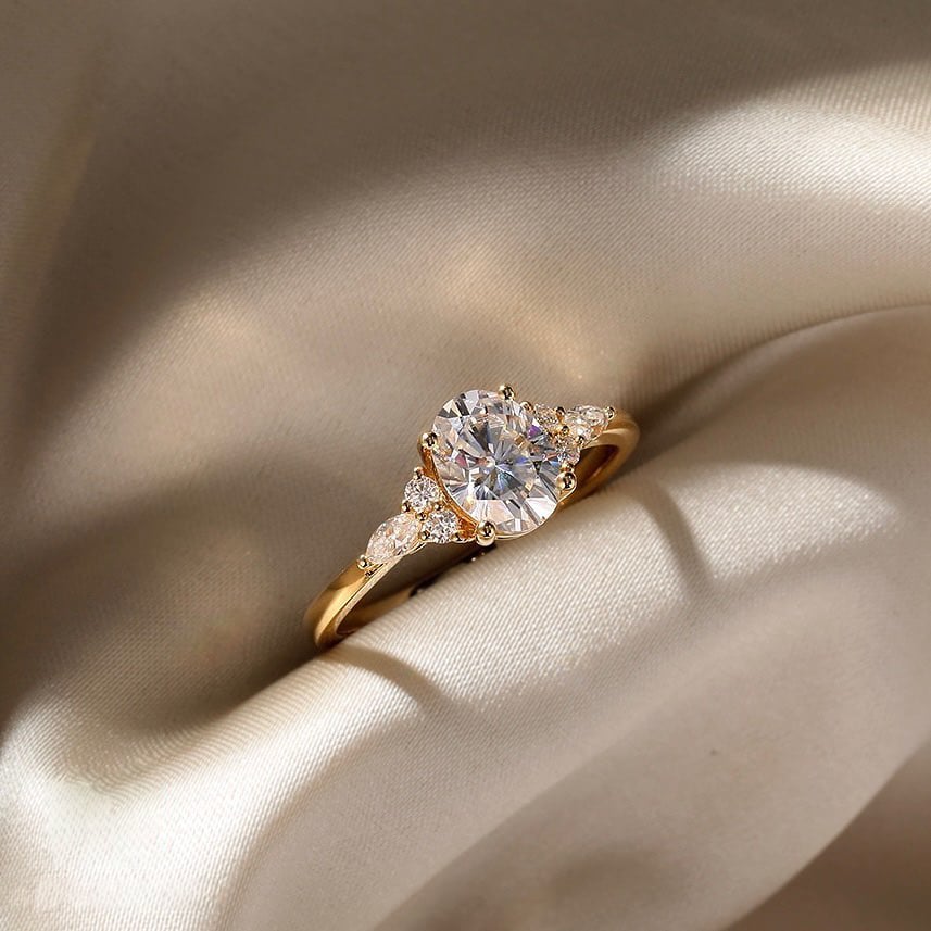 mollyjewelryus oval moissanite engagement ring